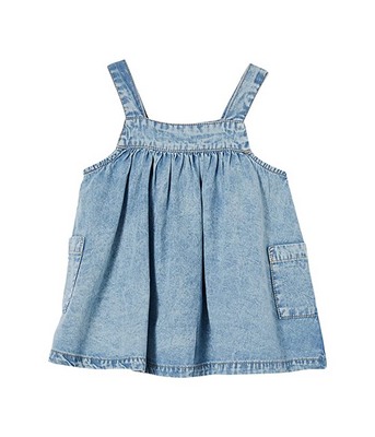 Blue COTTON ON Penny Pinafore Dress