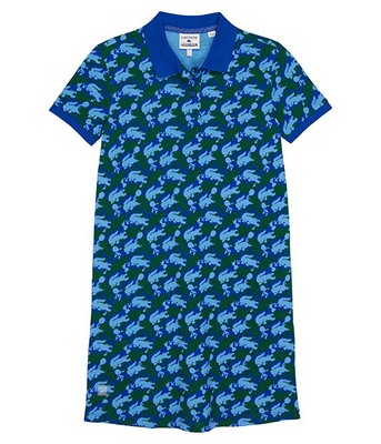 Blue Lacoste Kids All Over Print Minecraft Dress