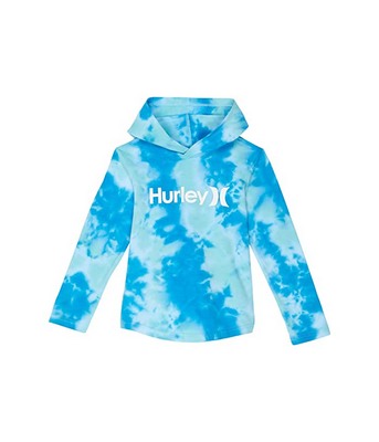 Blue Hurley Kids Tie-Dye Pullover Hoodie