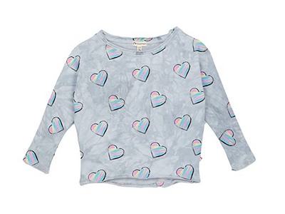 Gray Appaman Kids Slouchy Tie-Dye Sweatshirt