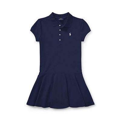 Navy Polo Ralph Lauren Kids Short-Sleeve Polo Dress