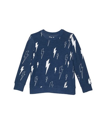 Navy Chaser Kids RPET Cozy Knit Crew Neck Pullover Sweater