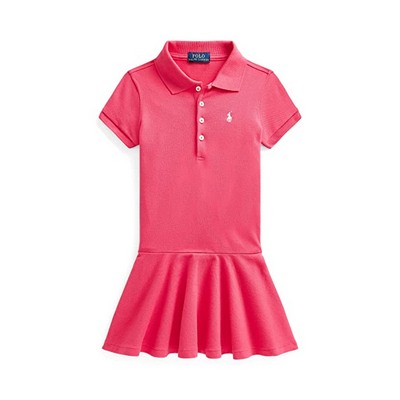 Pink Polo Ralph Lauren Kids Short Sleeve Polo Dress