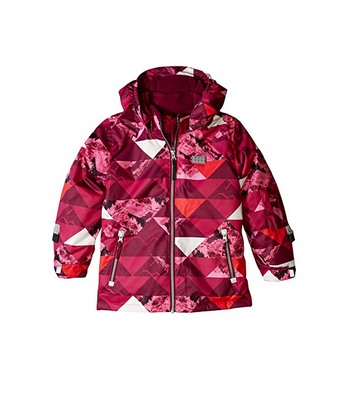 Pink LEGO Jacket with Windproof Finish and Detachable Hood