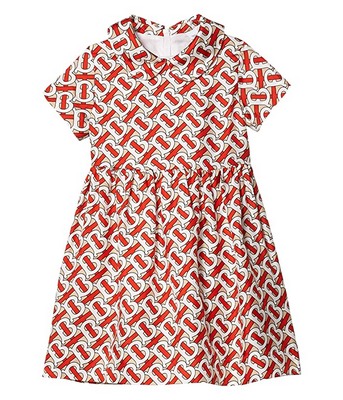 Red Burberry Kids Mini Eadella Dress