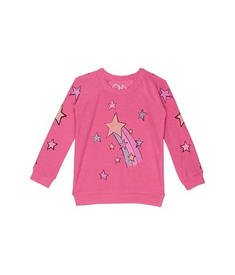 Red Chaser Kids Shooting Star RPET Cozy Knit Raglan Pullover
