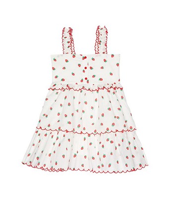 White Stella McCartney Kids Strawberries Dress