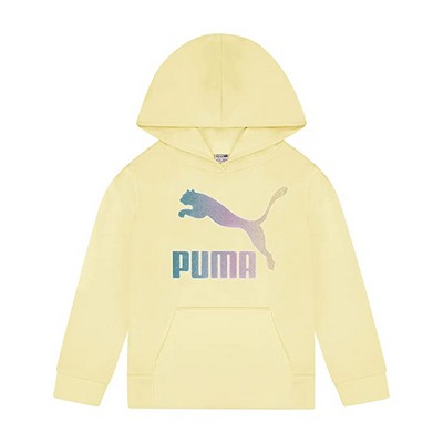 Yellow PUMA Kids Crystal Galaxy Pack Cotton Fleece Pullover Hoodie