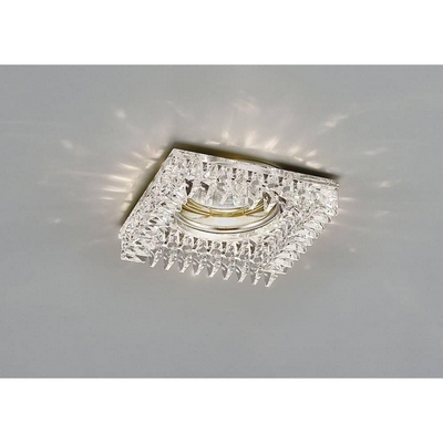 Diyas il30834ch square crystal downlight frame in polished chrome