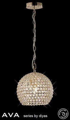 Il30751 ava 4 light french gold crystal ceiling pendant