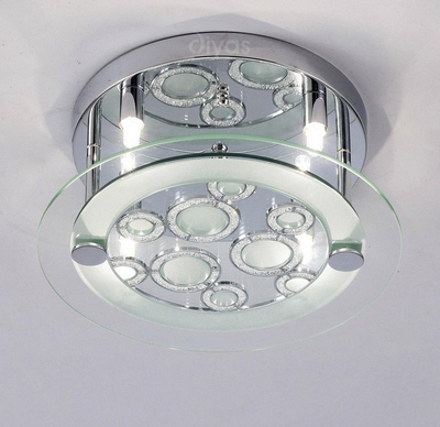 Diyas il30983 destello round ceiling light in polished chrome finish