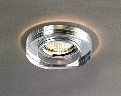 Diyas il30821ch clear crystal recessed round downlight fascia