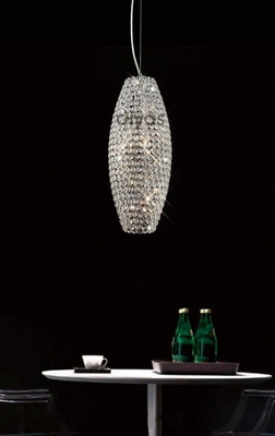 Diyas il30410 kos crystal ceiling pendant light in polished chrome finish