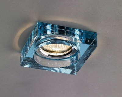 Diyas il30832aq aqua recessed square downlight fascia with bubbles