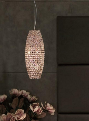 Diyas il30765 kos crystal ceiling pendant light in french gold finish