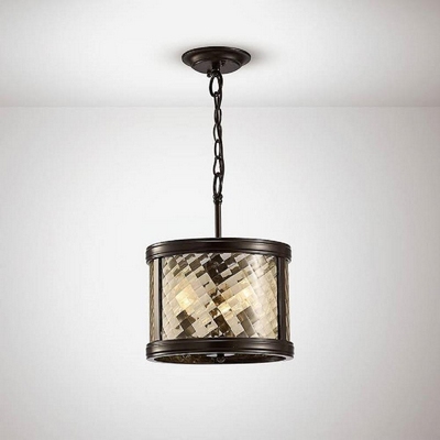 Diyas il31676 asia 3 light ceiling pendant in oiled bronze and amber glass