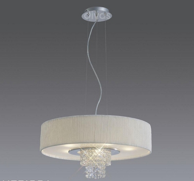 Diyas il30273/wh nerrisa white and crystal ceiling pendant light