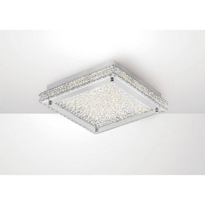 Diyas il80071 amelia medium flush ceiling light in chrome - l: 300mm