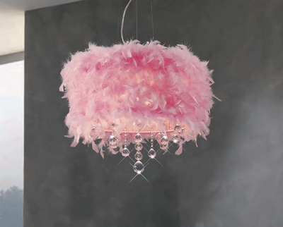Diyas il30742/pi ibis ceiling pendant light with pink shade