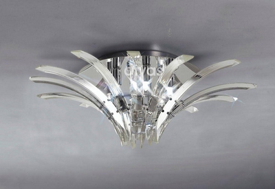 Diyas il50441 sinclair low ceiling light in polished chrome finish