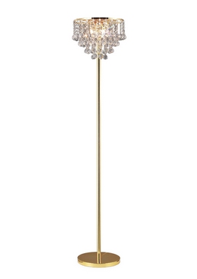 Il30032 atla gold and crystal floor lamp