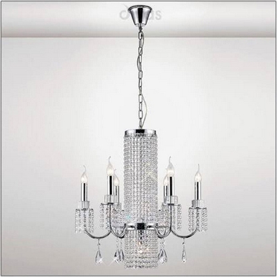 Diyas il31543 emily 7 light chandelier light in polished chrome