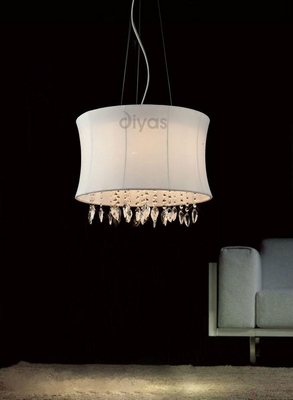 Diyas il30563 niki ceiling pendant light with white shade