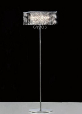 Diyas il30576 fabio floor lamp in polished chrome finish