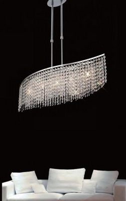 Diyas il30574 fabio crystal ceiling pendant light in polished chrome finish