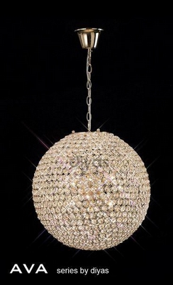 Il30753 ava 7 light french gold crystal ceiling pendant