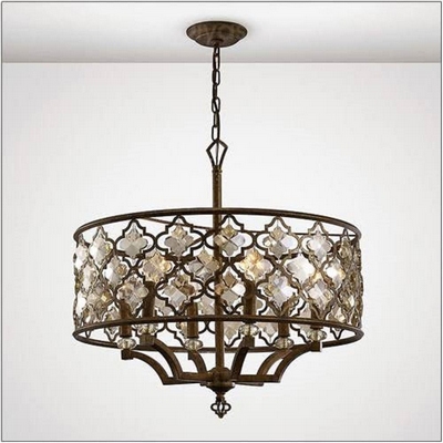 Diyas il31696 indie 6 light round ceiling pendant light in mocha