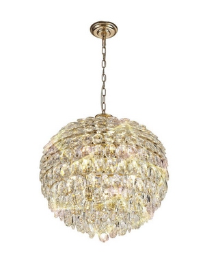 Diyas il32805 coniston 9 light ceiling pendant in french gold