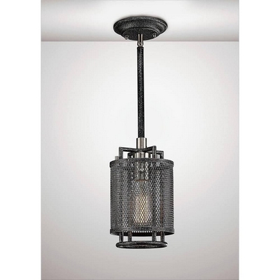 Diyas il31691 parker 1 light ceiling pendant in weathered zinc
