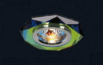Diyas il30814mc spectrum crystal recessed hexagonal downlight fascia