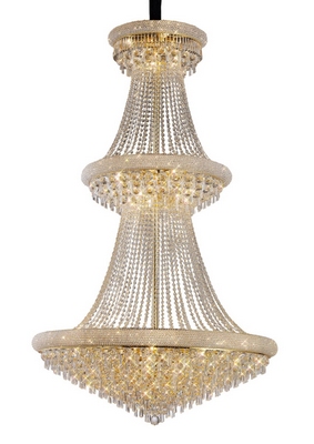 Diyas il32115 alexandra crystal ceiling pendant in french gold