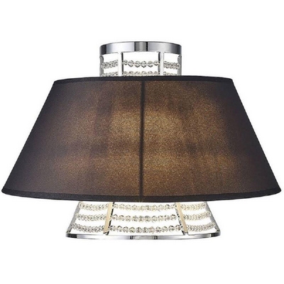 Diyas il30054/bl davina 2 light wall light in polished chrome with black shade