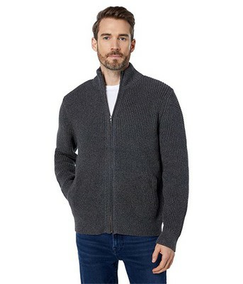 Men's L.l.bean Organic Cotton Full Zip Sweater