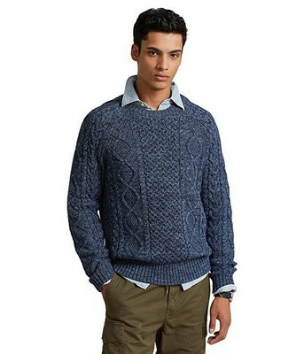 Men's Polo Ralph Lauren Aran-knit Cotton Cardigan