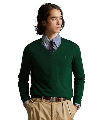Men's Polo Ralph Lauren Washable Wool V-neck Sweater